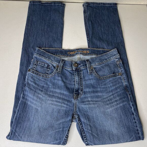 Cody James Jeans Mens 32x35 Medium Wash‎ Equalizer Slim Straight Stretch Denim - Picture 4 of 10